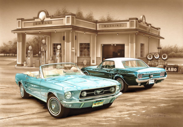 VA137 Garage Ford Mustang