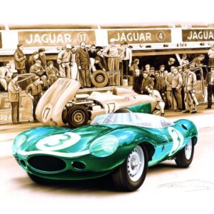 CP38 Jaguar Type D - Le Mans 1957