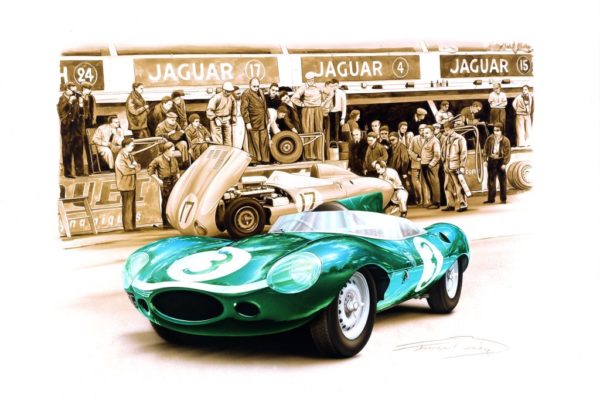 CP38 Jaguar Type D - Le Mans 1957
