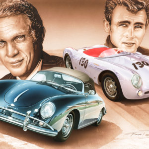 VA133 Porsche - Steve Mc Queen and James Dean