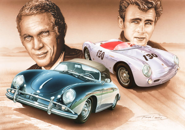 VA133 Porsche - Steve Mc Queen and James Dean