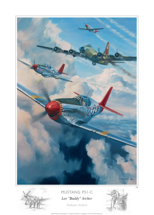 Mustang P51C, Tuskegee Airmen